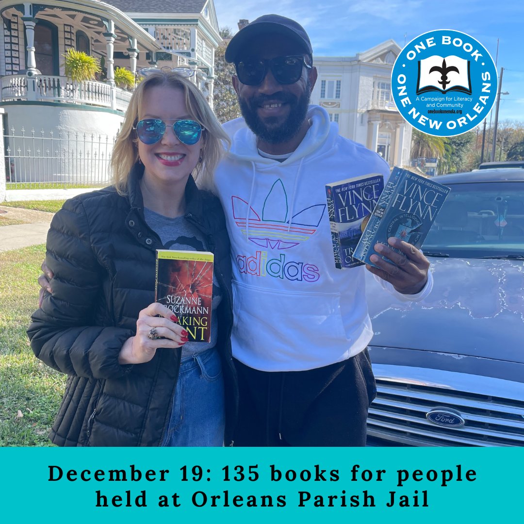 Last week we provided another 135 books to the Orleans Parish Jail. This makes over one thousand books for currently incarcerated members of our community in 2023! #onebookonenola #onebookatatime📚 #reading #freebooks ##décarcération
