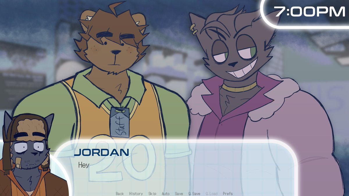B0redBradley's tweet photo. Some progress on the #wintervnjam project! The character art and ui is done!!! Super excited!!!!!!!! #renpy #gamedev https://t.co/itFSckYh64