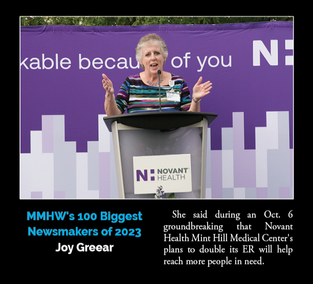 mmhweekly's tweet photo. Novant Health Mint Hill Medical Center broke ground on a $45-million ER expansion in October. The project will add 19 rooms. It will be done in fall 2025. Joy Greear serves as president and chief operating officer of the hospital. Photo courtesy of Novant Health https://t.co/sDpcEOWLje