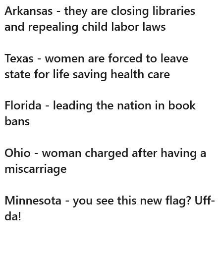 Minnesota issues are insignificant in comparison.