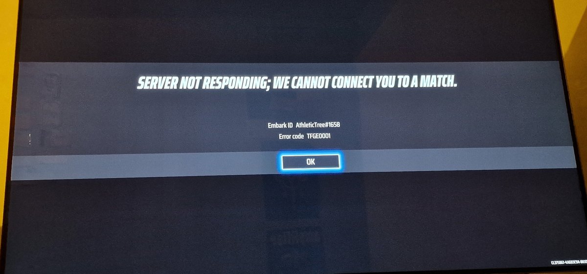 Merlynov's tweet photo. @reachthefinals any reason why your servers have suddenly dropped out? Other Web access seems fine so not a connection problem from 'these ends' as the yout dem say. 😉 https://t.co/ZFOfgUZMm7