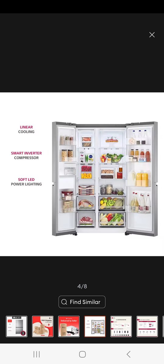 ShopAroundPhils's tweet image. Check out this great deal on Lazada! s.lazada.com.ph/s.8lxys?cc 
LG 24.3 Cu. Ft. Side-by-Side Refrigerator RVS-B243PZ Delivered by Seller (Free Gift)
Product Price:  ₱69,986
Discount Price:  ₱62,986
#LG #sidebysiderefrigerator