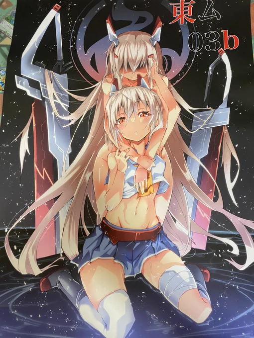 ポスター届いたわー!!!これが届くとコミケ100近いだなって感じるw今回は布製にしたから実質綾波タペストリーなのぜ! 