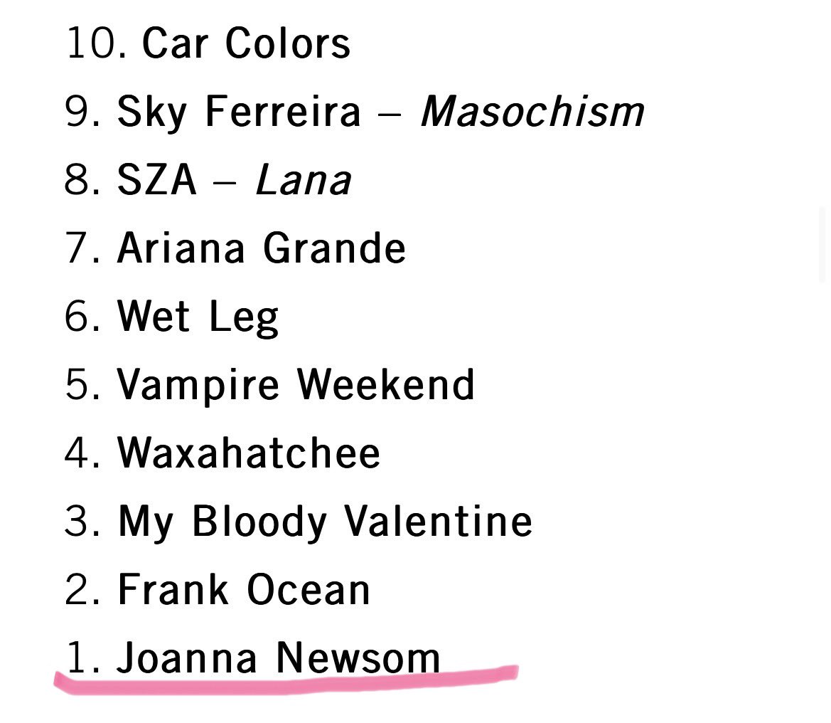 jonewsomhive's tweet photo. when stereogum gets it. Joanna Newsom IS the answer https://t.co/6BaHQ6eT1s