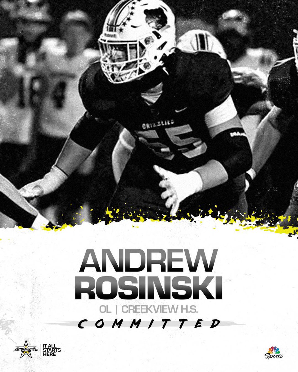 Andrew Rosinski (@andrewrosinski2) on Twitter photo I am honored to be selected and proud to commit to play in the <a href="/AABonNBC/">Navy All-American Bowl</a>! Thank you <a href="/ErikRichardsUSA/">Erik Richards</a> <a href="/Andrew_Ivins/">Andrew Ivins</a> I am honored to be selected and proud to commit to play in the <a href="/AABonNBC/">Navy All-American Bowl</a>! Thank you <a href="/ErikRichardsUSA/">Erik Richards</a> <a href="/Andrew_Ivins/">Andrew Ivins</a>