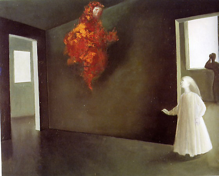 MarisasHorror's tweet photo. If you see this tweet, you have to mention one of your favorite paintings. 
The Red Vision (Leonor Fini) https://t.co/hsiaSEQ6EH