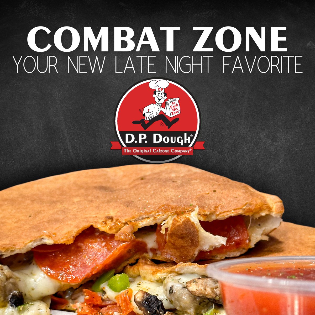 DPdoughTempe's tweet photo. Who can resist D.P. Dough's delicious Combat Zone? Forget the holiday leftovers and dive into this cheesy, meaty masterpiece! 
Order yours tonight through our mobile app 📱 
https://t.co/kESKthuTBM
#dpdough #calzone #calzones #latenightfood #holidays #holiday 
#tempe #tempeaz https://t.co/wNnItuPJvK