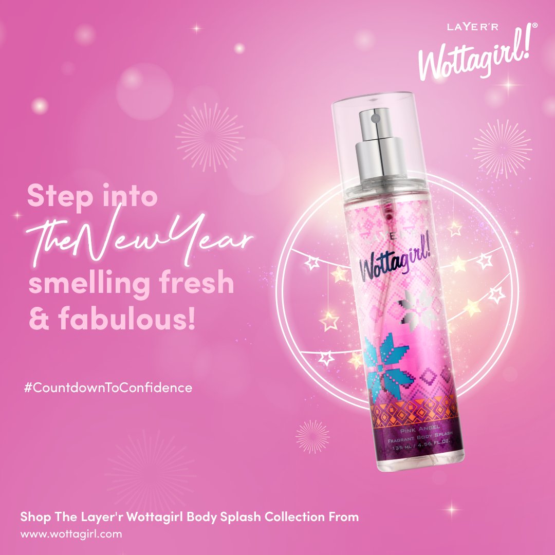 Gear up for the ultimate #CountdownToConfidence with Layer'r Wottagirl. 🦋 💕
Unwrap the gift of self-assurance this New Year and #DanceInto2024 smelling fresh and fabulous! 

#newyear2024 #layerrwottagirl #wottagirlmagic #scentofconfidence #confidenceinabottle #2024 #perfumes