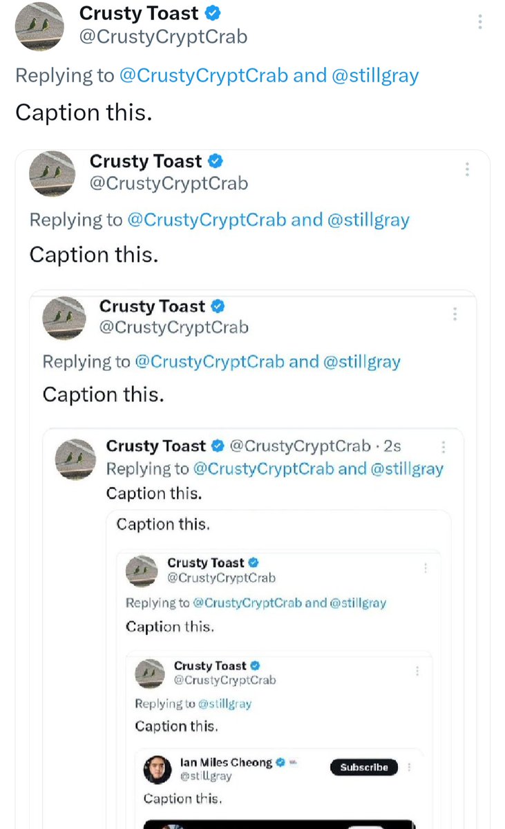 Crusty Toast tweet media