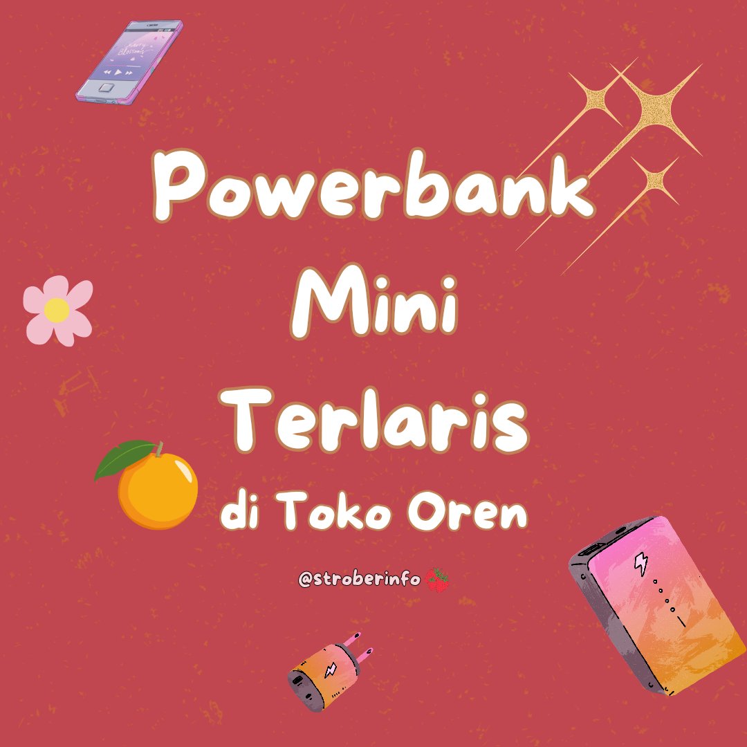 stroberinfo's tweet photo. Powerbank portable enak dibawa kemana mana🎒🔋

A Thread https://t.co/fgYIbLnbkK