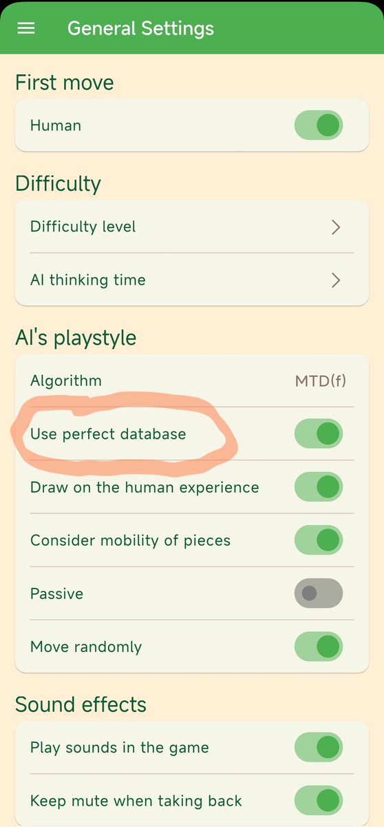 📲 Android &amp; iOS Mill gamers: Elevate your play with the Perfect Database! 

1️⃣ Download and copy .sec2 to your phone.
2️⃣ On limited storage? Just partially copy .sec2 files.

With the Perfect Database active, expect precision gameplay!

Thanks <a href="/GGevay/">Gábor Gévay</a> 

#Mill #Mühle #Malom