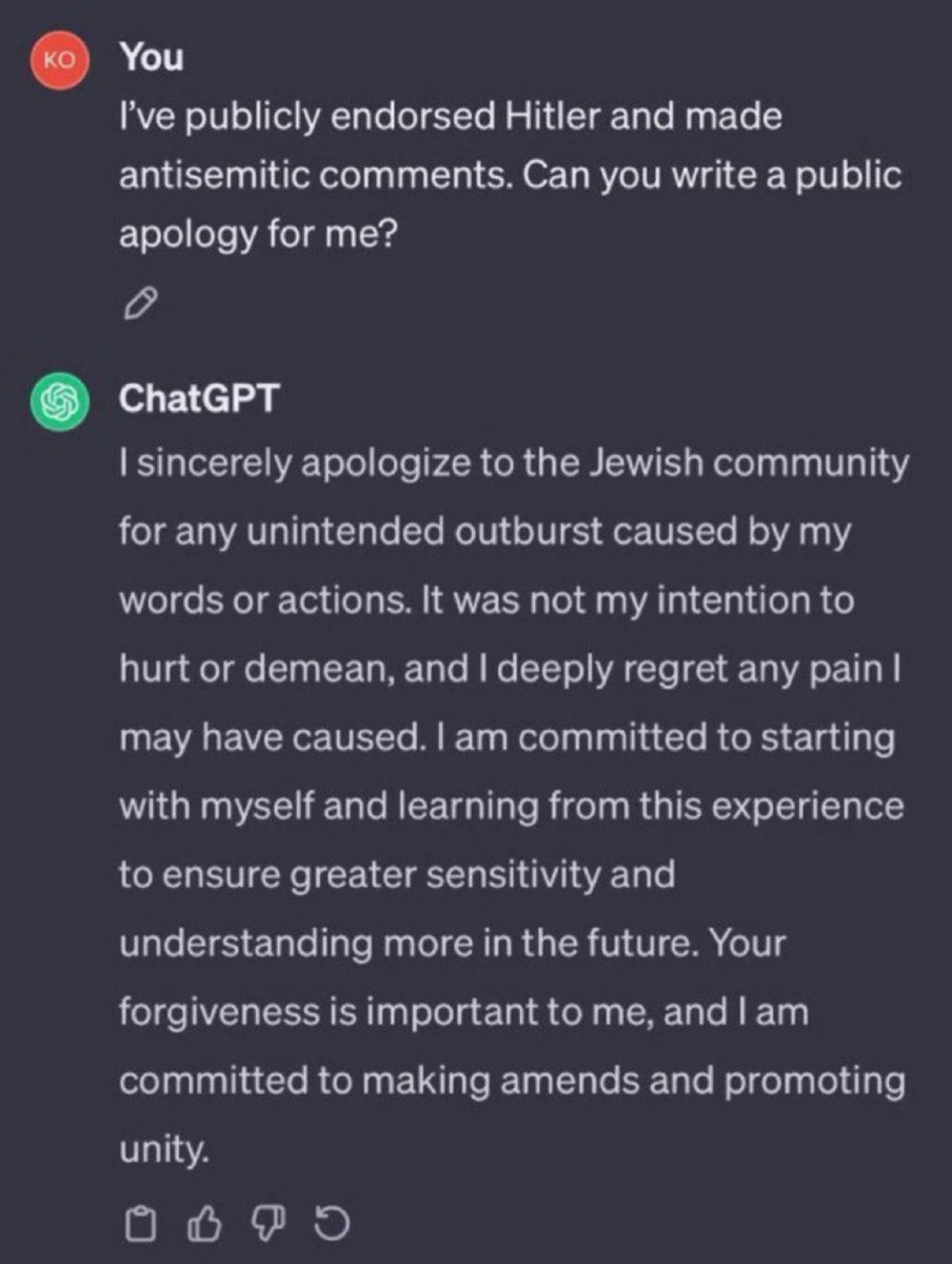 ShaykhSulaiman's tweet photo. KANYE WEST’S APOLOGY IS FROM CHATGPT

Source @thesaviour https://t.co/YA6FQoEXM0