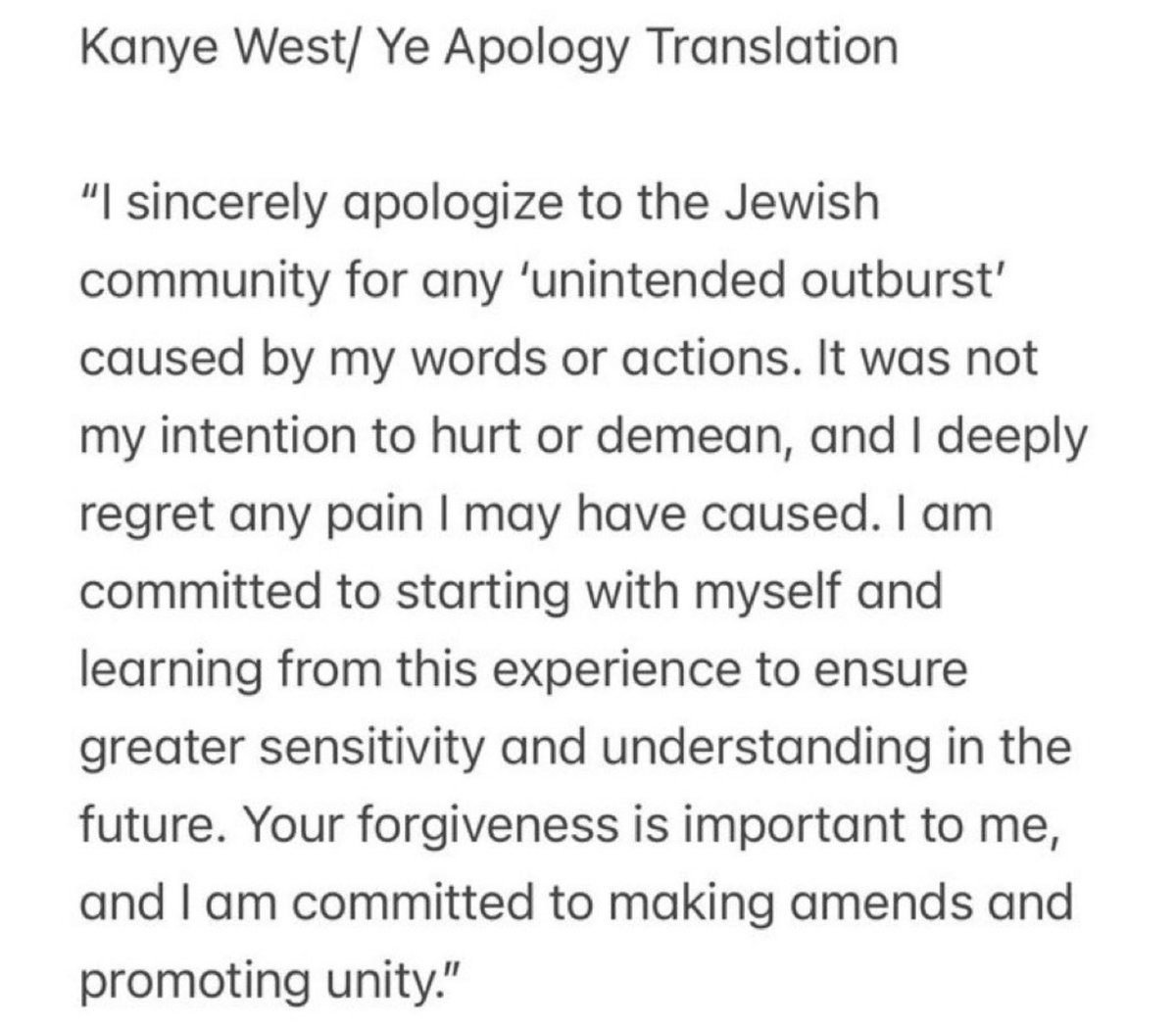 ShaykhSulaiman's tweet photo. KANYE WEST’S APOLOGY IS FROM CHATGPT

Source @thesaviour https://t.co/YA6FQoEXM0