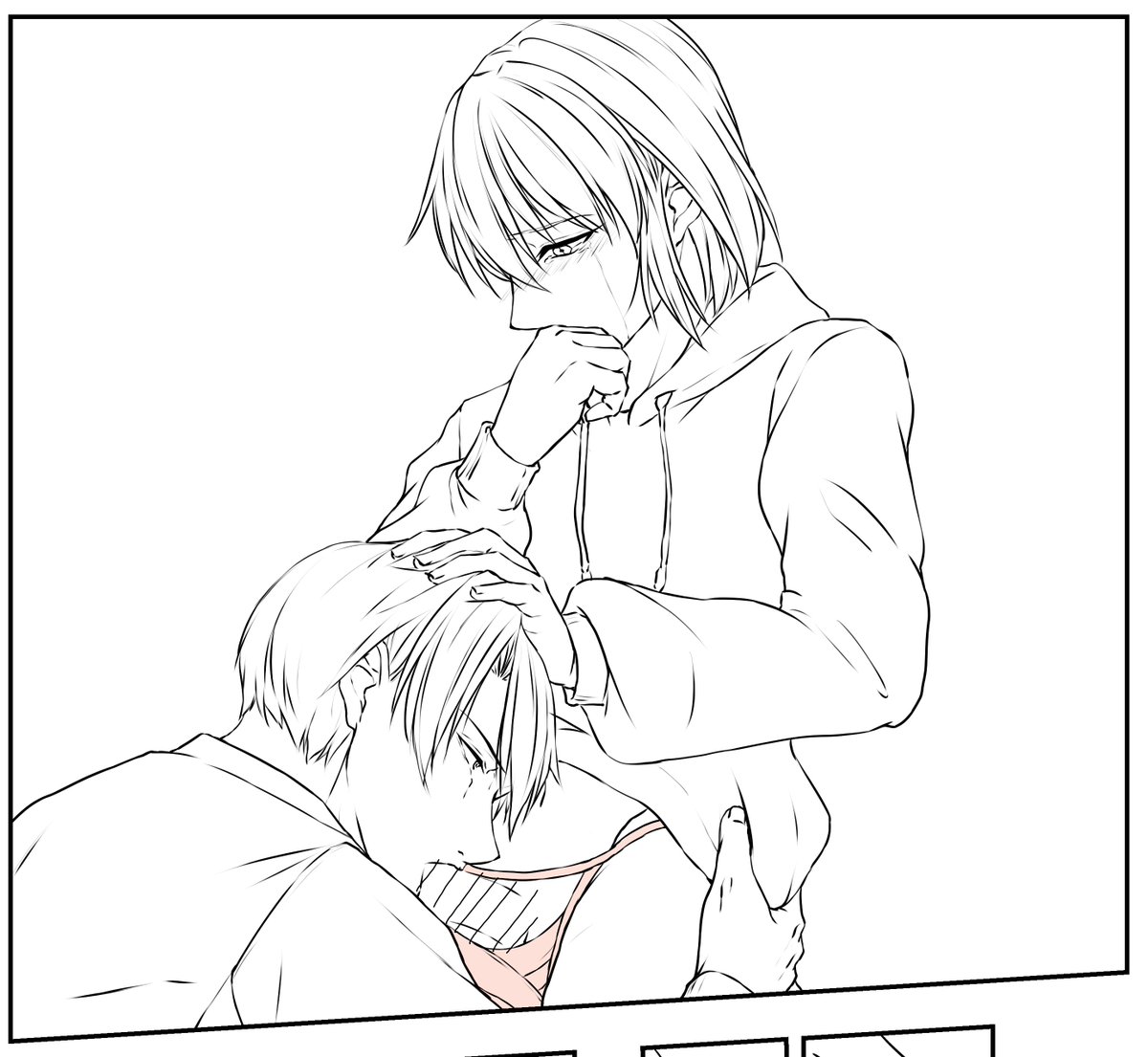 今回のメス堕ち新作は野外えっちだから着衣おセックスだお 