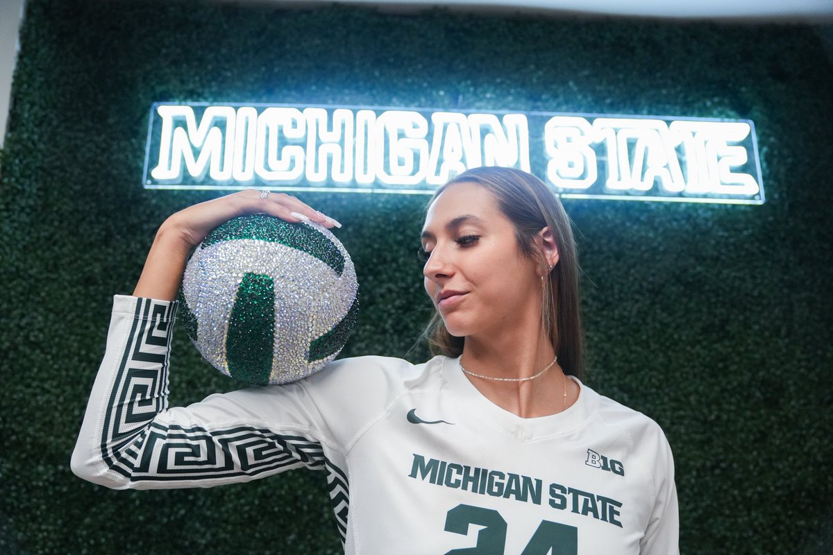 go green!!! #committed <a href="/MSU_Volleyball/">Michigan State Volleyball</a>