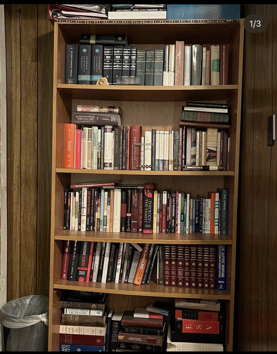 Reformationpipe's tweet photo. | just realized the library has grown quite a bit since last time I uploaded a picture of it! #books #theologybooks #reading #homelibrary #booksmultiplying  September 13, 2022 https://t.co/6y3zpedGAb