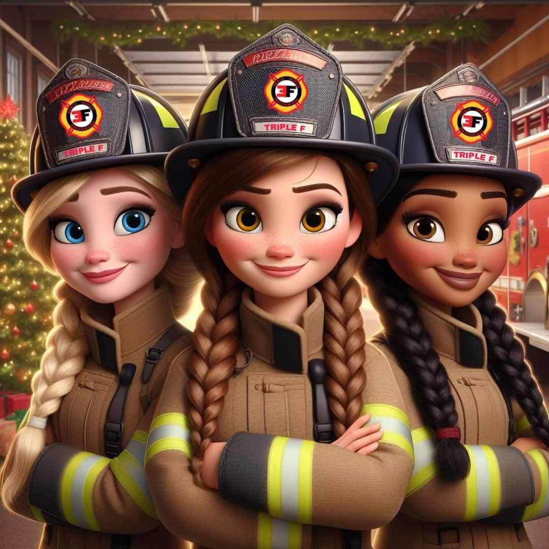 The Triple F Crew wishes you a Happy Holiday ! 

TripleFRescue.com 

#triplef #firefighters #femalefirefighter  #femalefirefighterdolls 
#firetruck