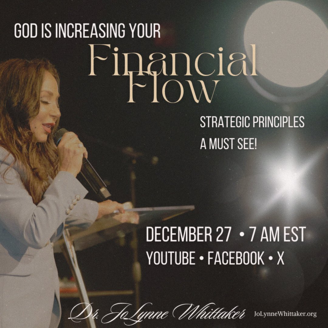 DrJoLynneW's tweet photo. You are on the fast track!
You are growing and increasing, rising and expanding, God is changing your level in Jesus’ name!

The ones who knew you, will feel like you’re a whole different person, because God is taking you higher - this is your destiny, says the Lord!

🔥🔥JOIN ME IN THE MORNING for a MUST-SEE Prophetic Service.  This is needed.  Sound doctrine and impartation of the anointing.  Let’s Go! 

• 7:00 AM Eastern Time
• YouTube | Facebook | X | https://t.co/BABizSG7aS

𝒟𝓇. 𝒥𝑜𝐿𝓎𝓃𝓃𝑒 𝒲𝒽𝒾𝓉𝓉𝒶𝓀𝑒𝓇
𝘑𝘰𝘓𝘺𝘯𝘯𝘦𝘞𝘩𝘪𝘵𝘵𝘢𝘬𝘦𝘳.𝘰𝘳𝘨