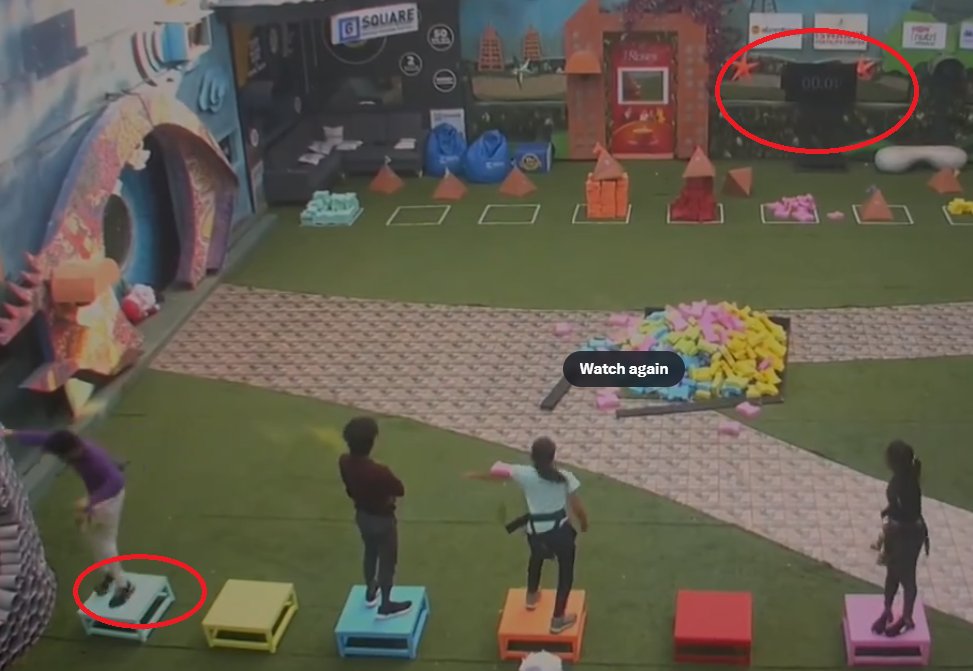 SriniMama1's tweet photo. No need for kurumpadam for #Vishnu 

Just look at the picture below, #Vishnu jumped into the board at 0.01 second during the puzzer sound 

So all good 👍

(Red card thookuna unaku naan prove vera panraen 🤦🤦)

#BiggBossTamil7
#BiggBoss7Tamil https://t.co/mJREQINYPJ