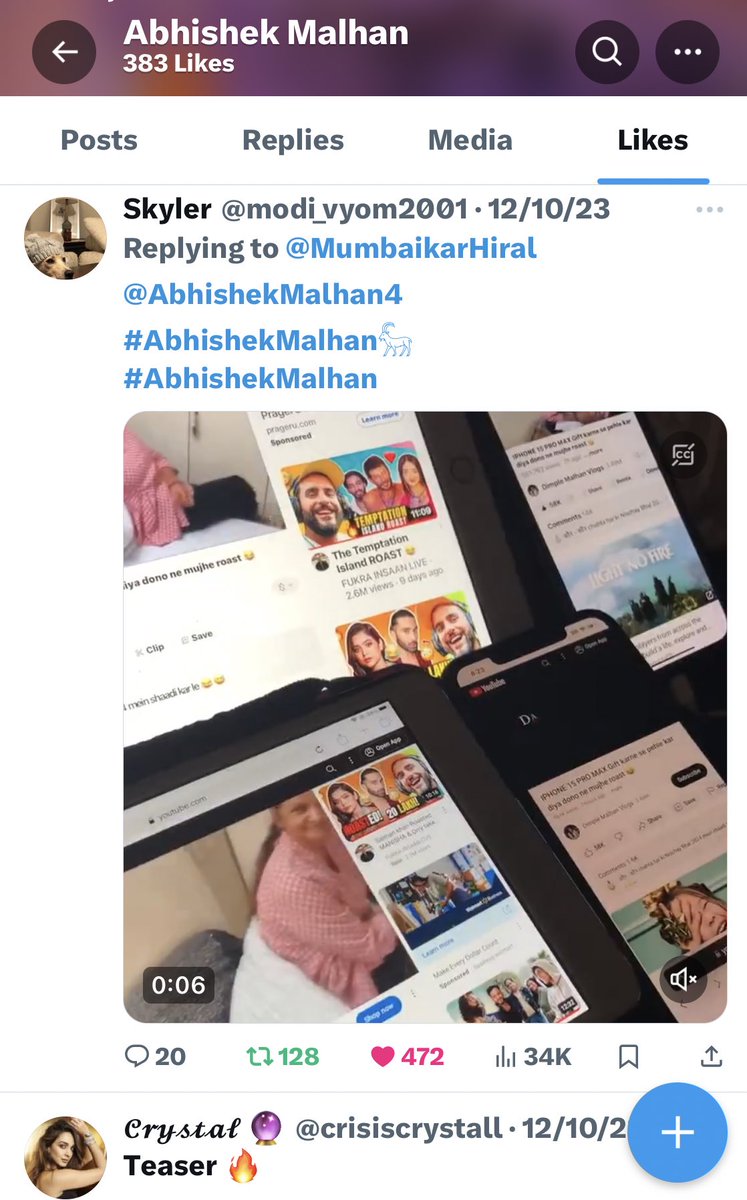 modi_vyom2001's tweet photo. Good Morning 🌞💕@AbhishekMalhan4 
Pls keep streaming Abhi’s YT projects 
#BigLifeReturns
#AbhishekMalhan
#FukraInsaanTelugu 
#CasinoLife
St.Louis,USA https://t.co/BFmL4AITuu