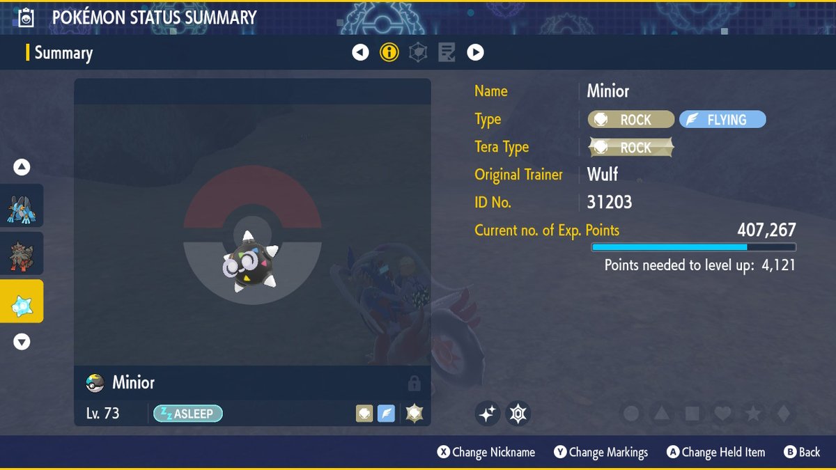 Shiny Minior from an outbreak