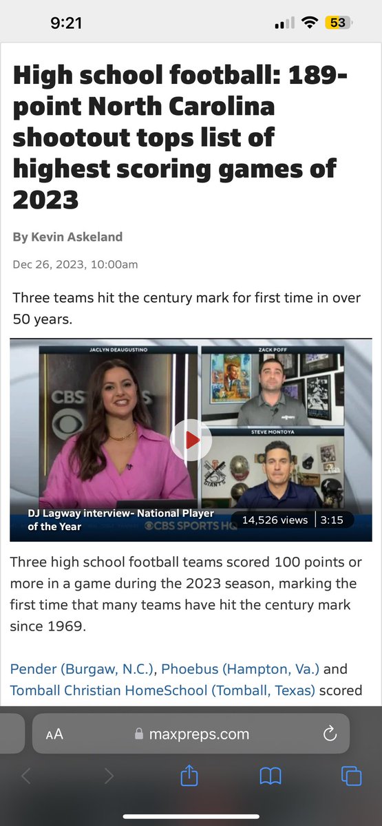 Pender Patriots Football tweet media