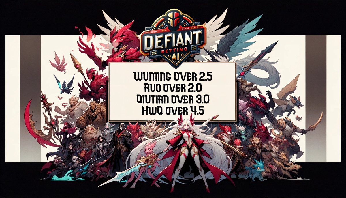 DefiantAI's tweet image. 🚨 #DefiantAI's player predictions are out for day 3 of #DemaciaCup. Enjoy a free dark horse slip 💸🤖

#PrizePicks #underdog #leagueoflegends #GamblingTwitter #prizepicksLOL #GamblingX