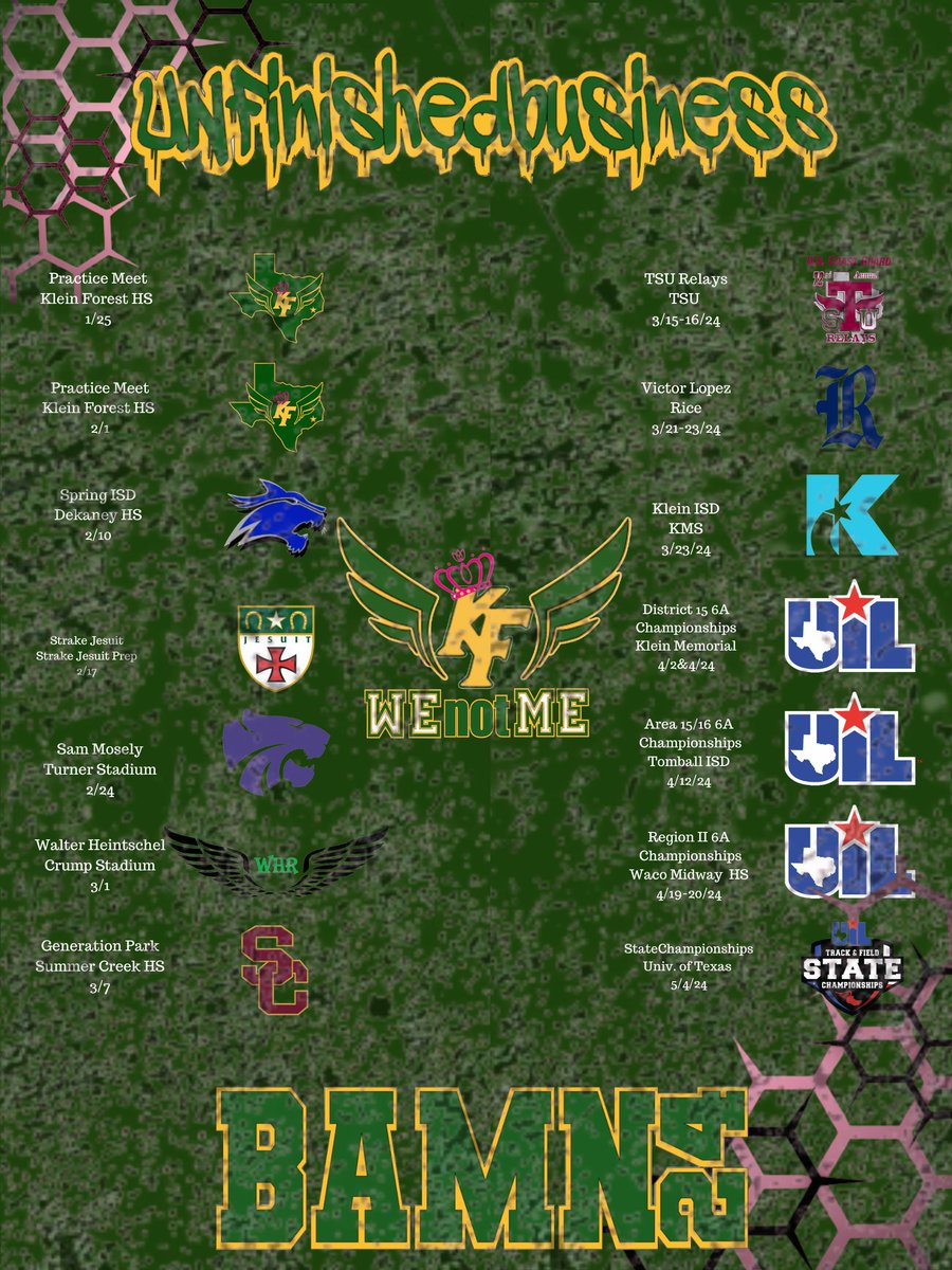 kftrackgirls's tweet photo. #KFBAMN24
#FTF
#UNFinishedBusiness
Definitely Personal
All ROADS lead to GOLD 🏆📷
#WEnotME Roll With Us or Not
#KleinForestTX
#ForestFast
#ForestDNA🧬 https://t.co/QiAd1zL7AG