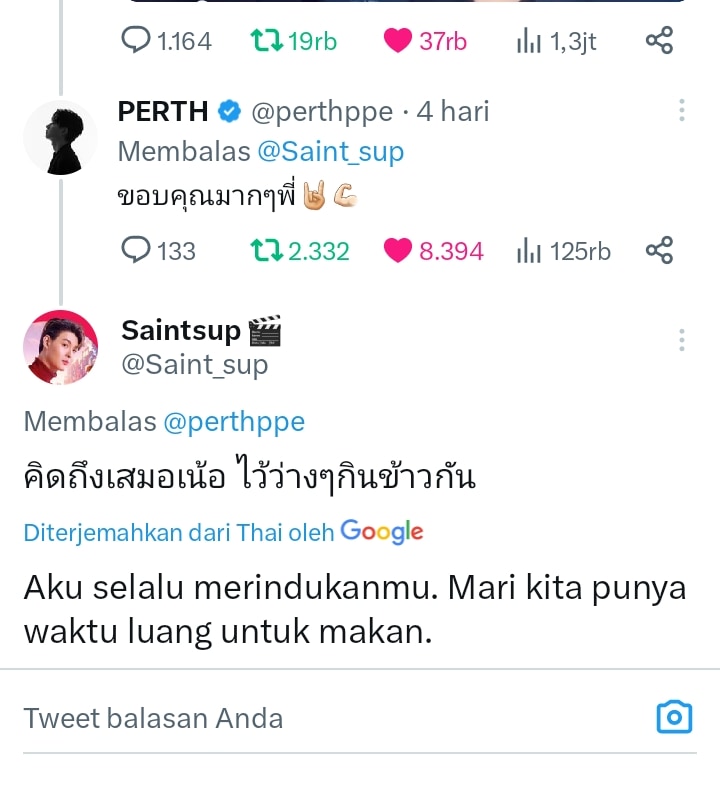 It's this simple but it makes us all happy 🖤❤️ We will all always wait whenever you are together  #PerthSaintSation #TRIGON #saint_sup #PerthTanapon
