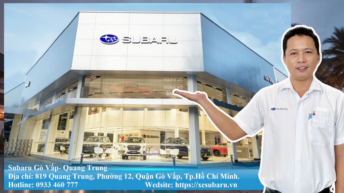 DuchoaOto's tweet photo. Subaru Gò Vấp- nhà phân phối ô tô Subaru lớn nhất tại khu vực Đông Nam Á. Diện tích trên 2.500 m2, showroom đạt tiêu chuẩn toàn cầu, trang bị nhiều máy móc thiết bị hiện đại...Hãy đến trải nghiệm ngay!
#subarugovap,#subaru,#subaruvietnam
https://t.co/2lk1AtYXug https://t.co/KLax9e815T