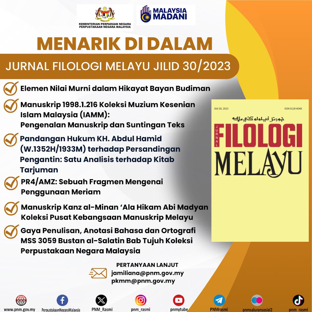 HEBAHAN PROMOSI JURNAL FILOLOGI MELAYU EDISI 30/2023