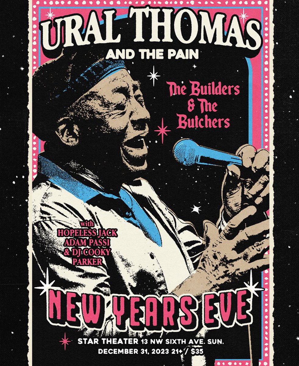 FolkMagik's tweet photo. Ring in 2024 at @StarTheaterPDX with @UralThomas 🎟️🎟️ on-sale now and going fast 🥂🍾 https://t.co/BzUbf96ps8