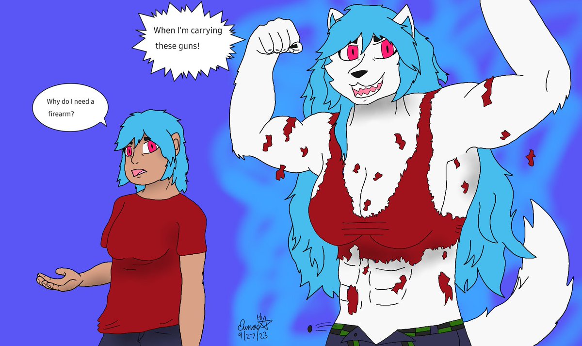 EunosMatsuda's tweet photo. Last #WerewolfWednesday of 2023!
Heres a couple of drawings of my werewolf Kianna thruout the year. I enjoyed drawing Kianna and hope to keep improving drawing her thru 2024.
#werewolf #lycanthrope #femalewerewolf https://t.co/E16tIrel5e
