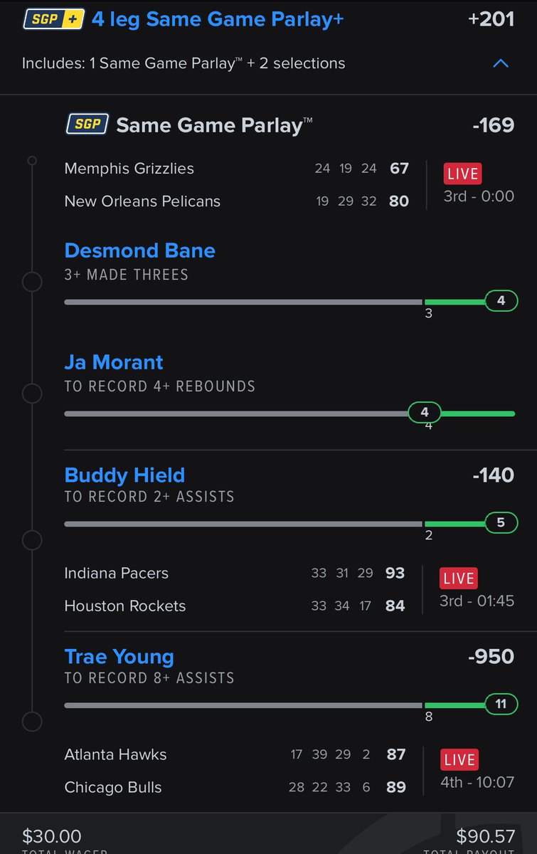 XChevyChevelleX's tweet photo. @__LordPenguin Used your tweet for this parlay. Thanks! https://t.co/HBahkklkv2