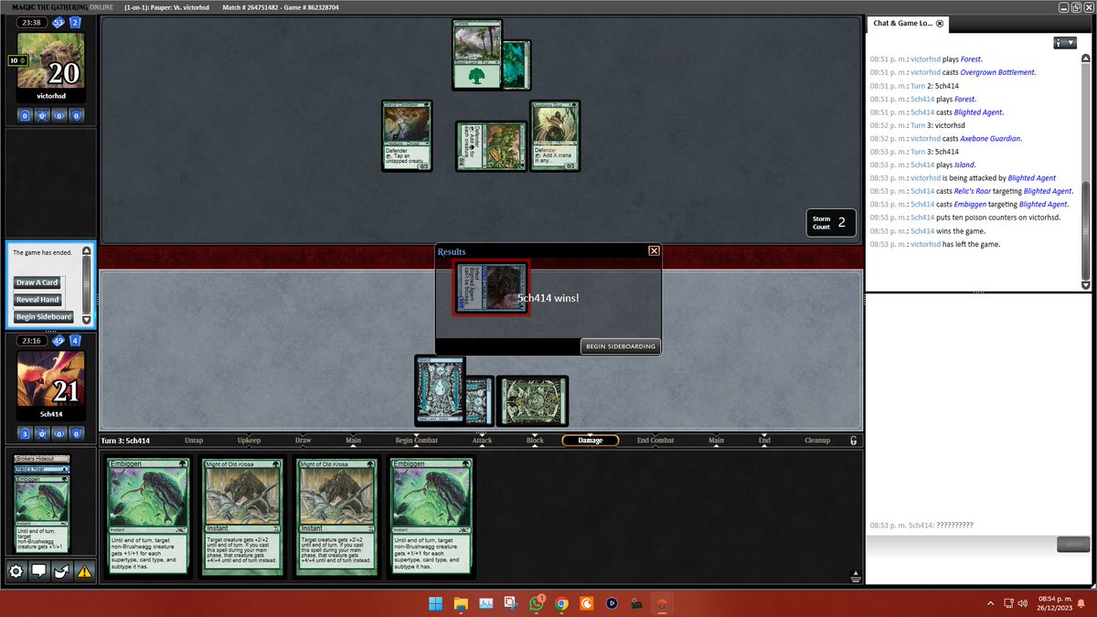 5ch414's tweet image. おまえはもう死んでる

#MTGO #MTGPauper #Infect