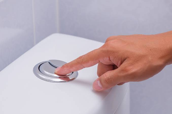 donnaparisi_'s tweet image. Am I the only one who thinks the push flush button is mad gross?! I don’t trust people and I just know I’m touching poopoo and peepee germs. And yes - I obviously wash my hands after but I hate knowing I’m in full contact with whatever germs are vibing inside that button 😭