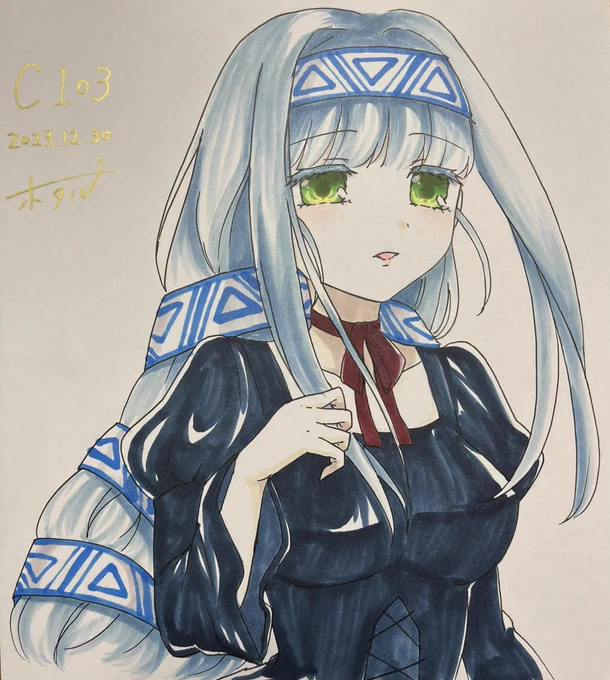 色紙大 レン(エレメンタルジェレイド )  色紙小 シャオ(まもって守護月天!)  懐かしの漫画アニメの推し描きました!!!