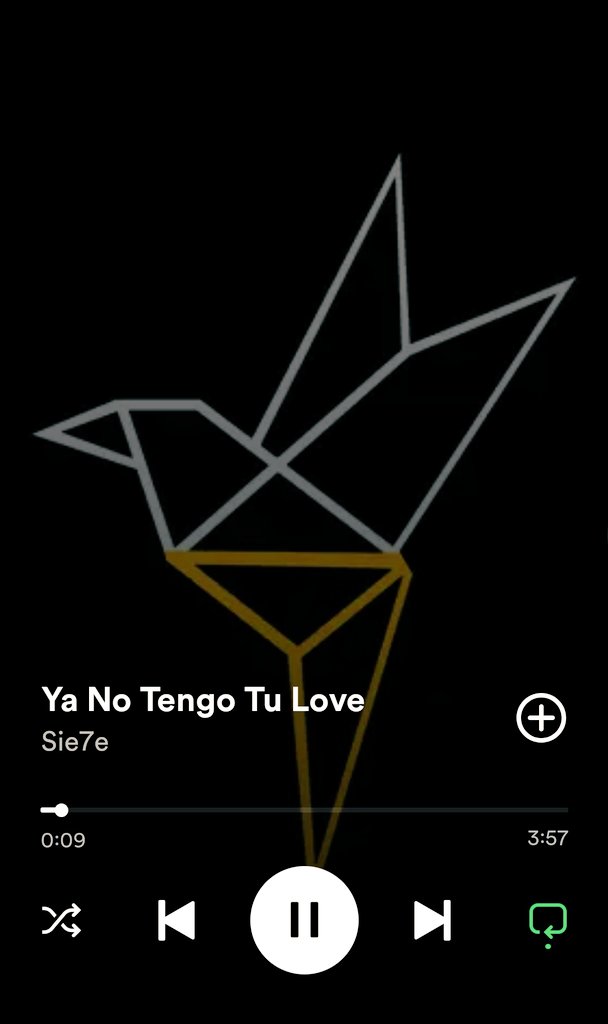 Cuando escuché #TengoTuLove hace 12 años yo sabía que iba a tener una continuación...
...pero no un final.

Me identifico...mi canción #TúDímelo demoró 13 años en completarse.

 #YaNoTengoTuLove es un hitazo maestro <a href="/Sie7emusic/">Sie7e</a>.
 
Gracias por compartirla.
open.spotify.com/track/1koXGzfq…