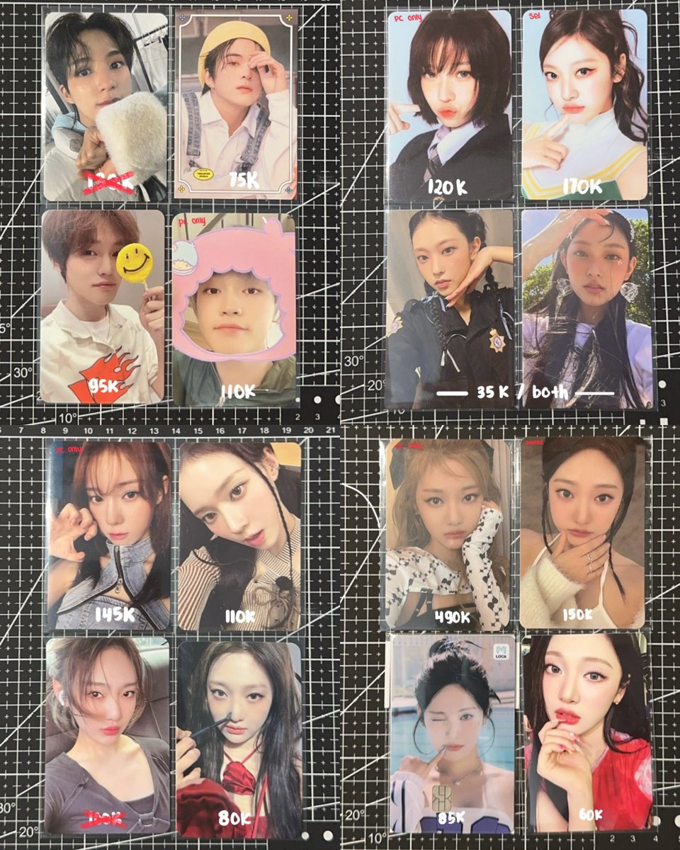wts // want to sell

aab aespa nct dream treasure newjeans ningning winter chenle asahi haerin

꒰🏠꒱ surabaya
꒰📹꒱ condi : pixiedonuts.carrd.co
꒰❗️꒱ inc pack, exc adm
#. pc my world potd plush doll smstore antique hand mirror pob 100k won postcard book starriver