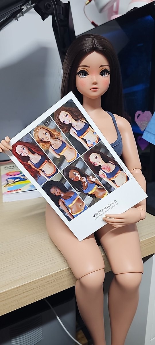 Meet Maya from Mayaquez. my beautiful pear doll from #SmartDoll. I can't wait to make clothes for her. Thank you <a href="/dannychoo/">Danny Choo</a> for creating a doll that represents us plus size girls 💗