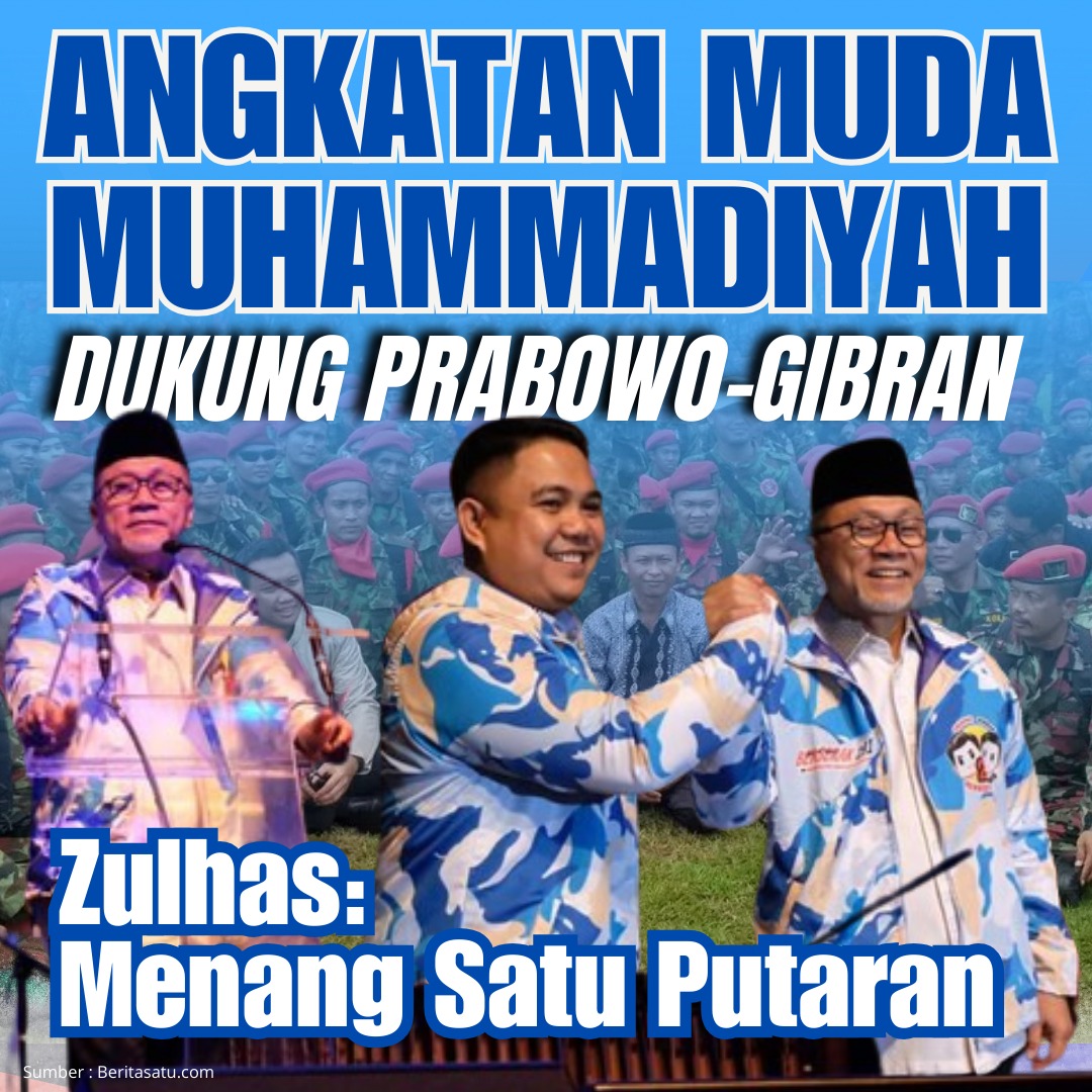 Pak Zulhas yakin bahwa semangat dan energi positif dari Angkatan Muda Muhammadiyah akan menjadi kunci kemenangan Prabowo-Gibran.#PAN
#PartaiAmanatNasional
#Te12dePAN
#Bluesquad