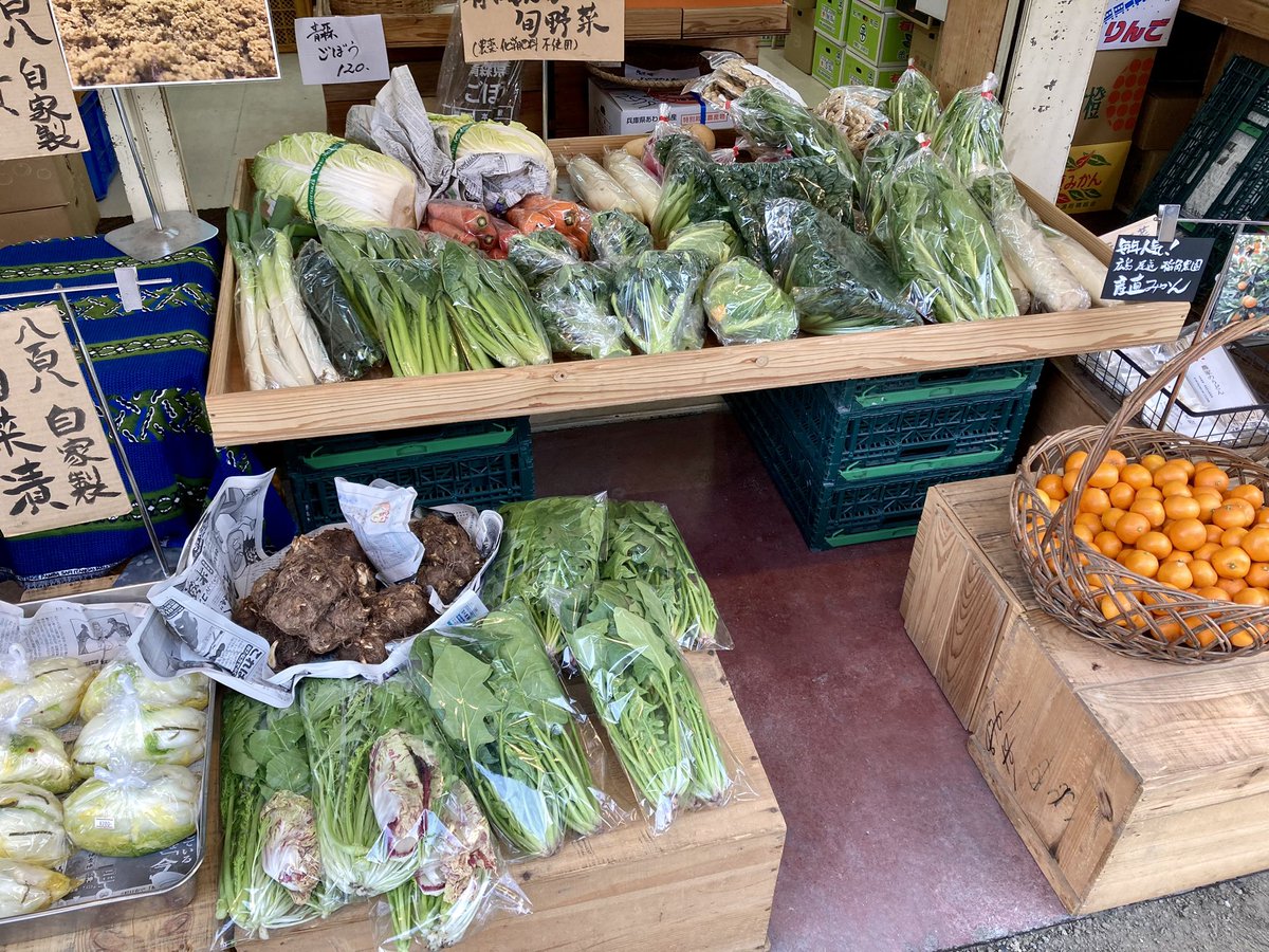 yaohacci's tweet photo. 店の前は静かになりました。
おいしい野菜、みかん、モリモリ！
周辺は工事中につきどうぞお気をつけてお越しください🙇‍♂️ https://t.co/Vwl12MVjnG