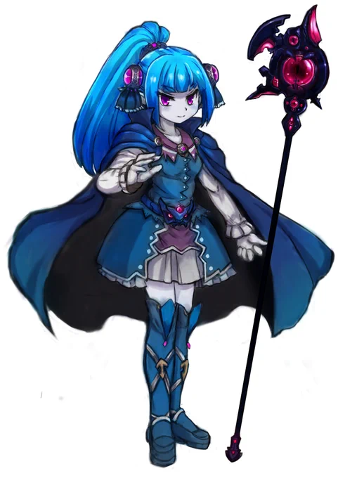 長谷川由宇さん()由宇さんの迫力ある絵柄で、のじゃ系魔神のガミジンさんが見てみたい…!背後のまがまがしいのはもう一つ彼女の姿です…!(*'ω'*) 