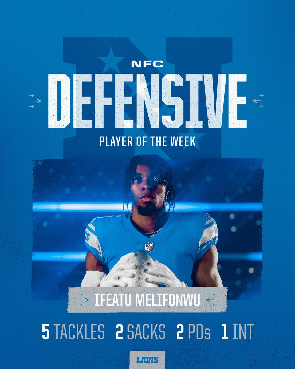 Iffy has been named NFC Defensive Player of the Week for Week 16. Nice job, @Ifeatu_Mel!