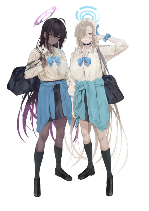#ブルアカ アスナ&カリン 