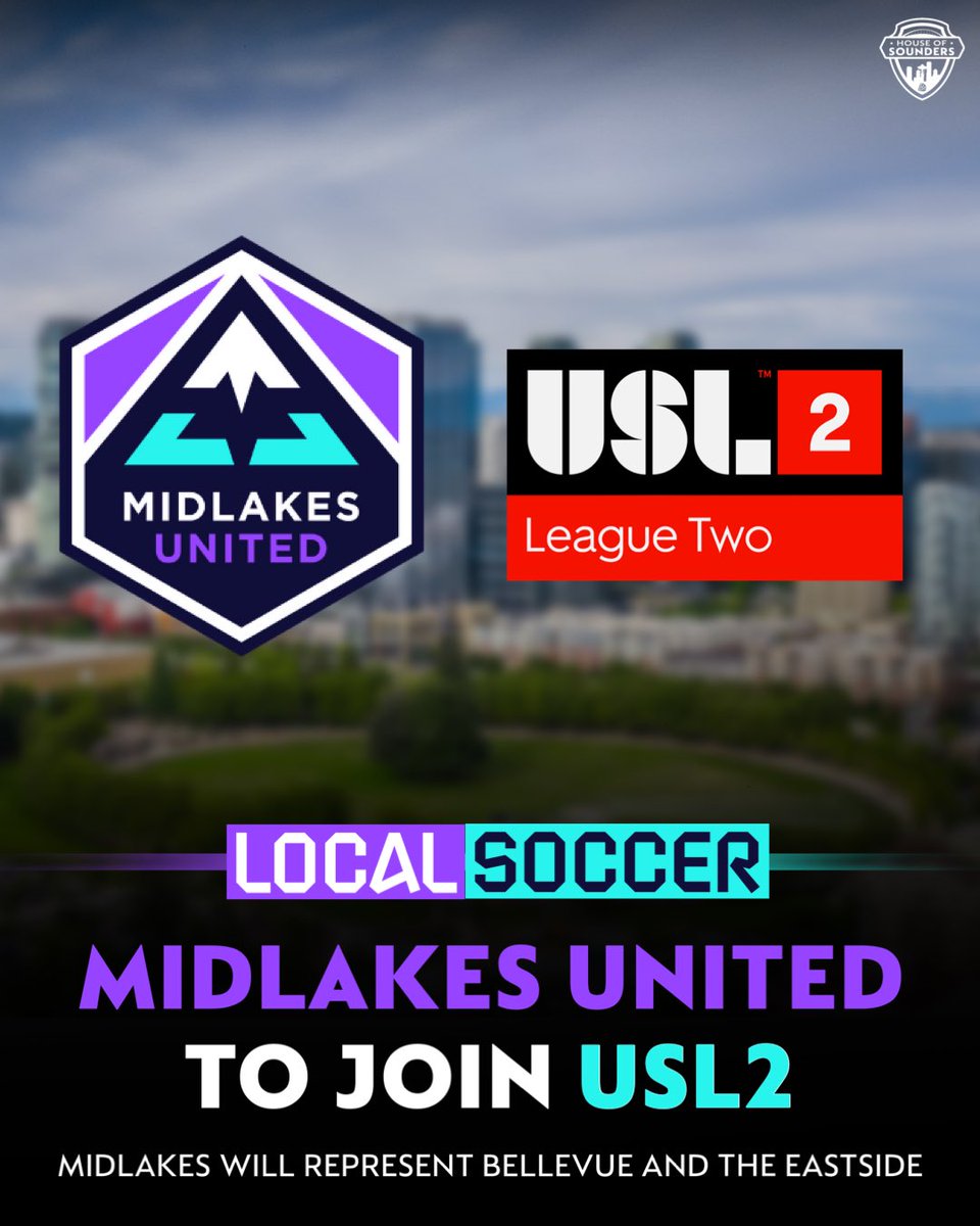 There’s a new USL2 team in town, providing opportunities in the East Side ⚽️ 

Midlakes will begin #Path2Pro action in 2024, playing in the Northwest Division against the reigning national champions Ballard FC, alongside OlyTown and the other Oregon area teams.
