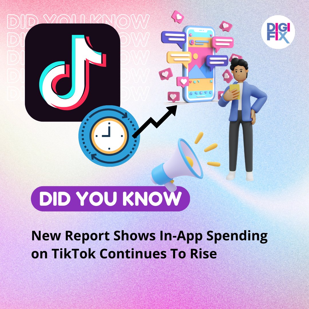 🚀 New Report Shows In-App Spending on TikTok Continues To Rise 🤩

#TikTok #InAppPurchases #DigitalCommerce #SocialCommerce #ECommerceTrends #MobileShopping #TikTokEconomy #DigitalMarketing #SocialMediaShopping #TechReports