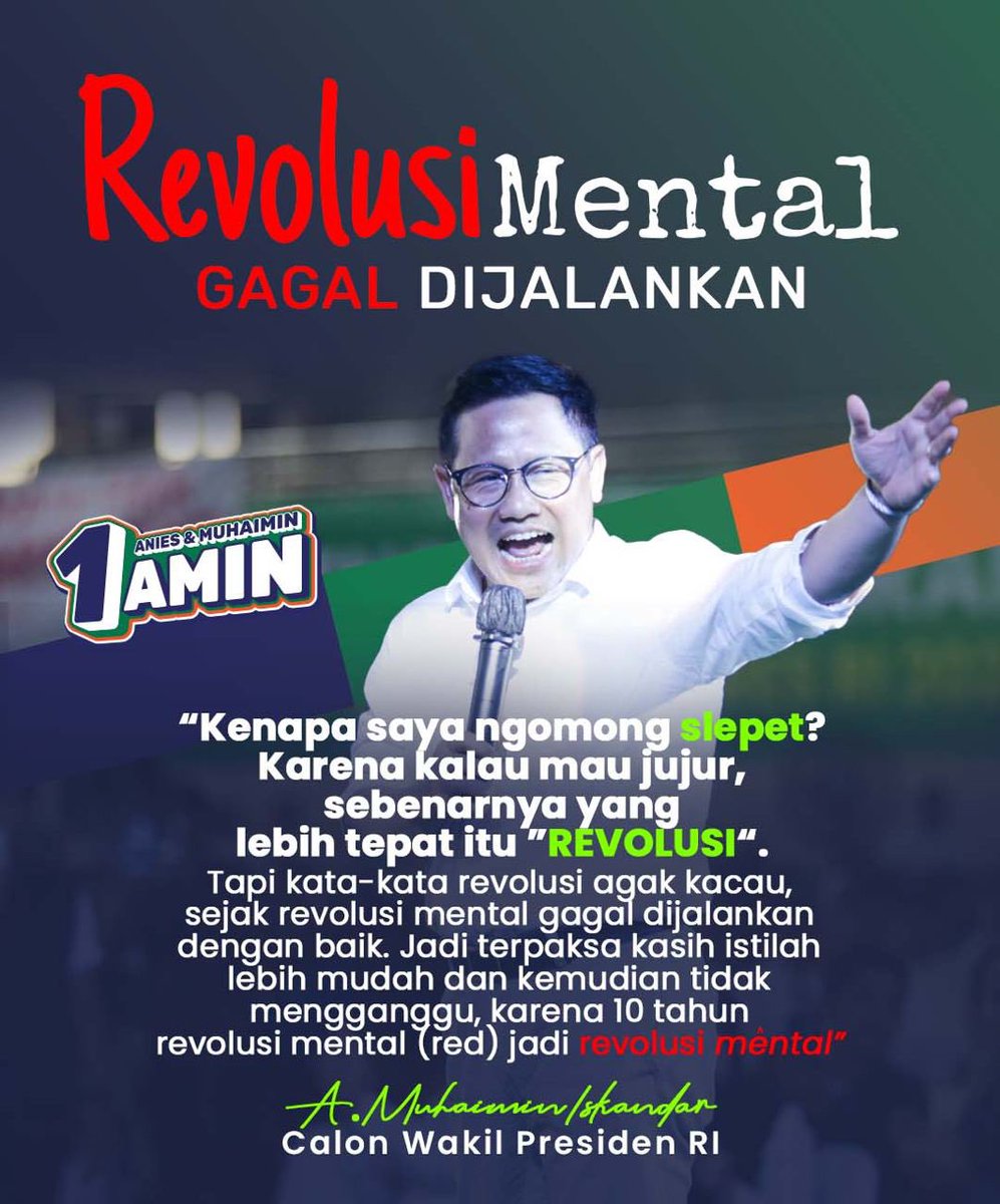 DPP_PKB's tweet photo. Slepet = Revolusi 

#GusImin
#AniesMuhaimin https://t.co/WuMHp1TqIk