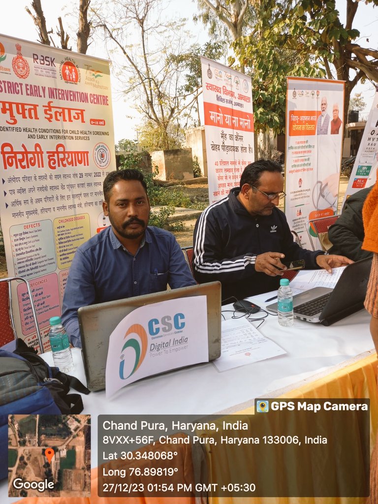 dmambalacsc's tweet photo. #CSC #vle performing his duty in Viksit Bharat Sankalp Yatra #ambala @ashi_apple #ViksitBharatSankalpYatra https://t.co/0G0a5iFlk3