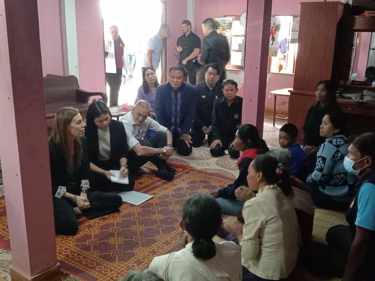 osagiv's tweet photo. Earlier this week, I visited Khon Kaen, Chaiyaphum, Nakhon Ratchasima, and Buriram provinces, to meet the families of 9 #Thai victims who were murdered by #HamasISIS terrorists in the #Oct7Massacre.

It was a very emotional experience to meet and speak with each family, and personally convey our deepest condolences for the loss of their loved ones - sons, fathers, husbands and brothers.